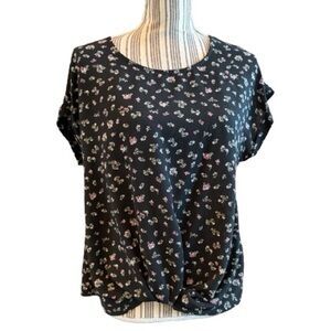 SO Black Floral Women's Blouse
